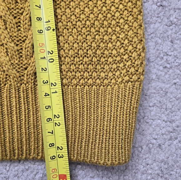PARK AVENUE WOMEN Mustard Cable Knit Long Sleeved Sweater. Size 8 UK/4 US - Picture 12 of 12